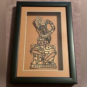 Belly dancer framed artwork size 8 inches x 12 inches